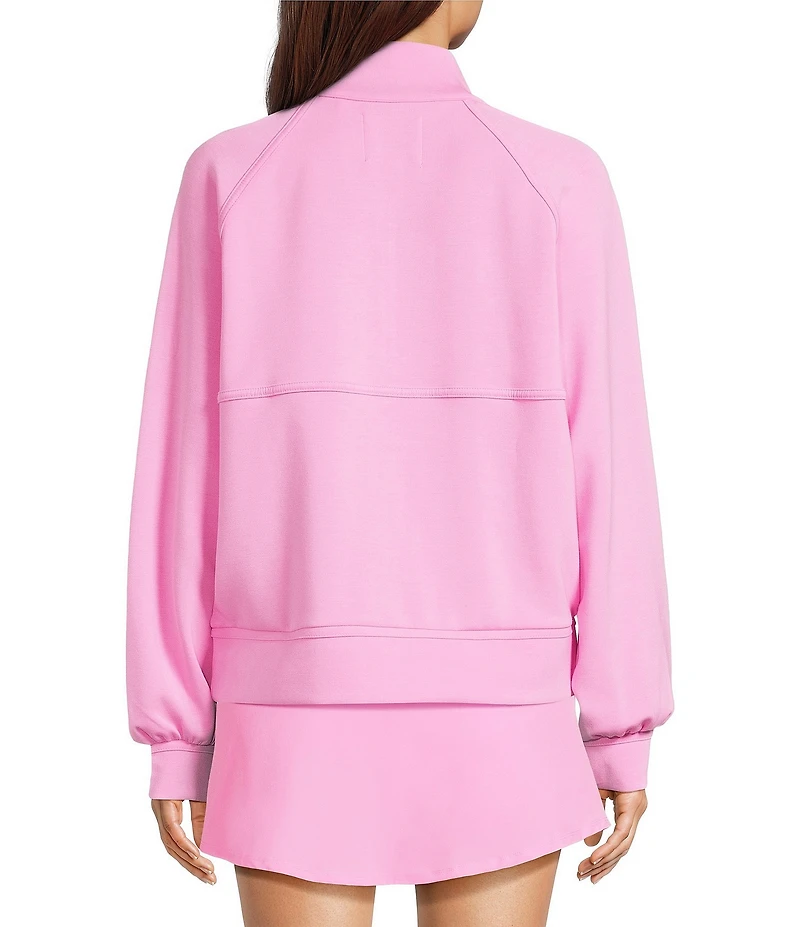Addison Bay Wren Quarter Zip Mock Neck Long Sleeve Top