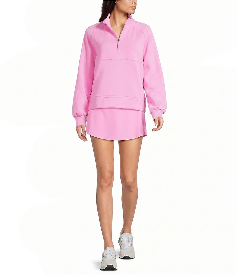 Addison Bay Wren Quarter Zip Mock Neck Long Sleeve Top