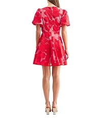 Adelyn Rae Arianna Bubble Sleeve Mini Dress