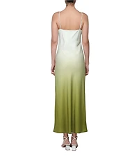 Adelyn Rae Cecilia Print Slip Midi Dress