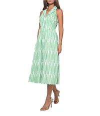 Adelyn Rae Ruby Halter Embroidered Midi Dress