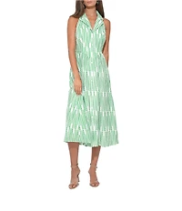 Adelyn Rae Ruby Halter Embroidered Midi Dress