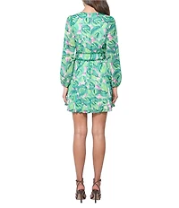 Adelyn Rae Rylee Long Sleeve Pleated Mini Dress