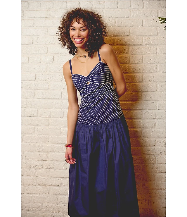 adrianna papell drop waist dress Long Sleeve Drop Waist Velvet Taffeta Dress In Midnight-Midnight / Regular  / 0 main image 1