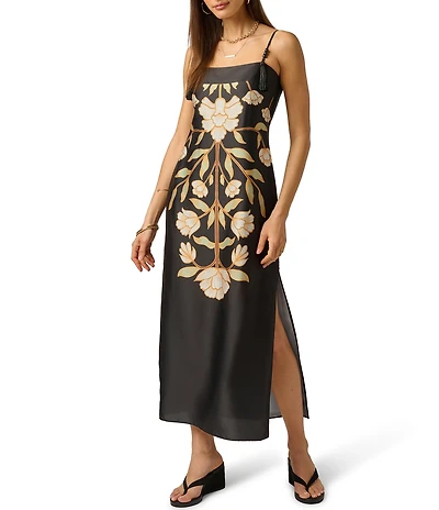 Adrianna Day by Adrianna Papell Printed Shift Dress With Tassels