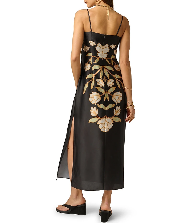 Adrianna Day by Adrianna Papell Printed Shift Dress With Tassels