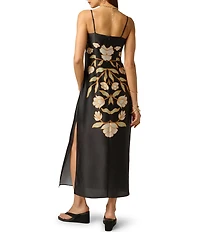 Adrianna Day by Adrianna Papell Printed Shift Dress With Tassels