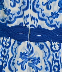 Adrianna Day by Adrianna Papell Printed Square Neck Sleeveless Jumpsuit