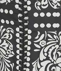 Adrianna Day by Adrianna Papell Woven Printed Boat Neck Sleeveless A-Line Midi Dress