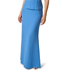 Adrianna Papell 3D Floral Applique Faux 2-Piece Crepe Gown
