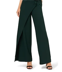 Adrianna Papell Crepe Flutter Cap Sleeve Overlay Jumpsuit