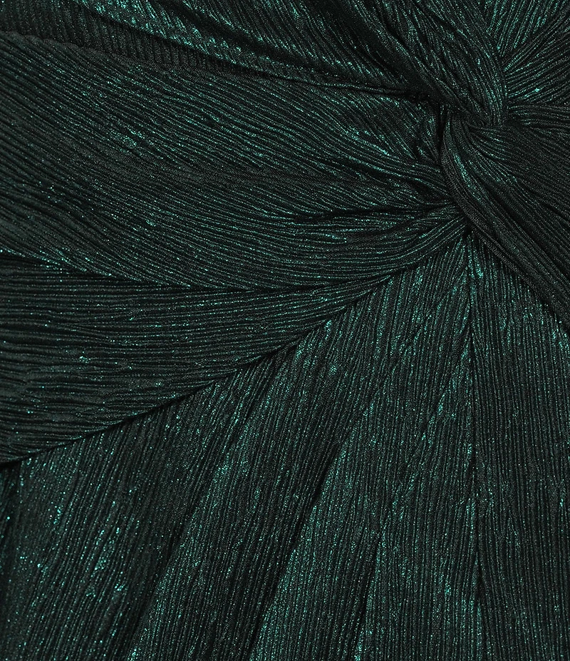 Adrianna Papell Dolman Sleeve V Neck Twist Detail Long Dress