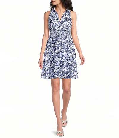 Adrianna Papell Floral Print Mini Dress