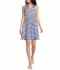 Adrianna Papell Floral Print Mini Dress