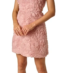 Adrianna Papell Off The Shoulder Soutache Lace Dress