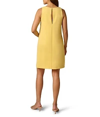Adrianna Papell Sleeveless Rosette Shift Dress