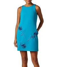 Adrianna Papell One Shoulder Matte Jersey Casade Ruffle Mini Dress