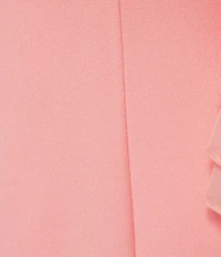 Adrianna Papell Stretch Crepe 3/4 Bell Sleeve Boat Neck Sheath Dress