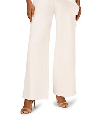 Adrianna Papell Surplice Bow Crepe Jumpsuit