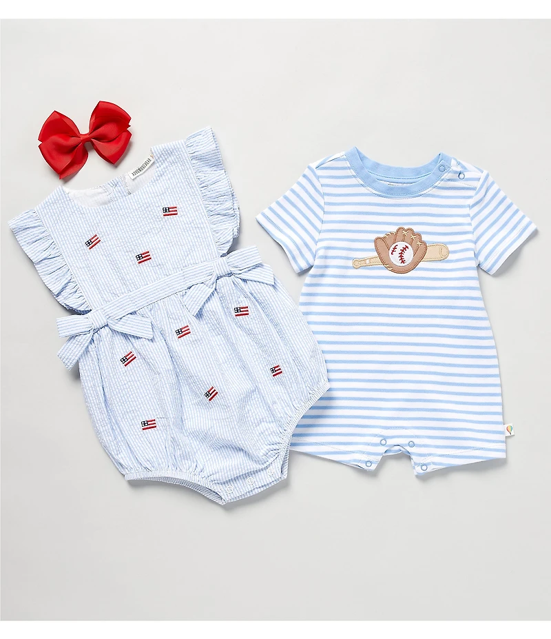 Adventurewear 360 Baby Boys Short Sleeve Round Neck Baseball Romper