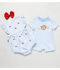 Adventurewear 360 Baby Boys Short Sleeve Round Neck Baseball Romper