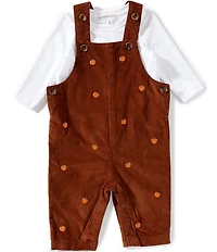 Adventurewear 360 Baby Boys Embroidered Pumpkin Schiffli Overall
