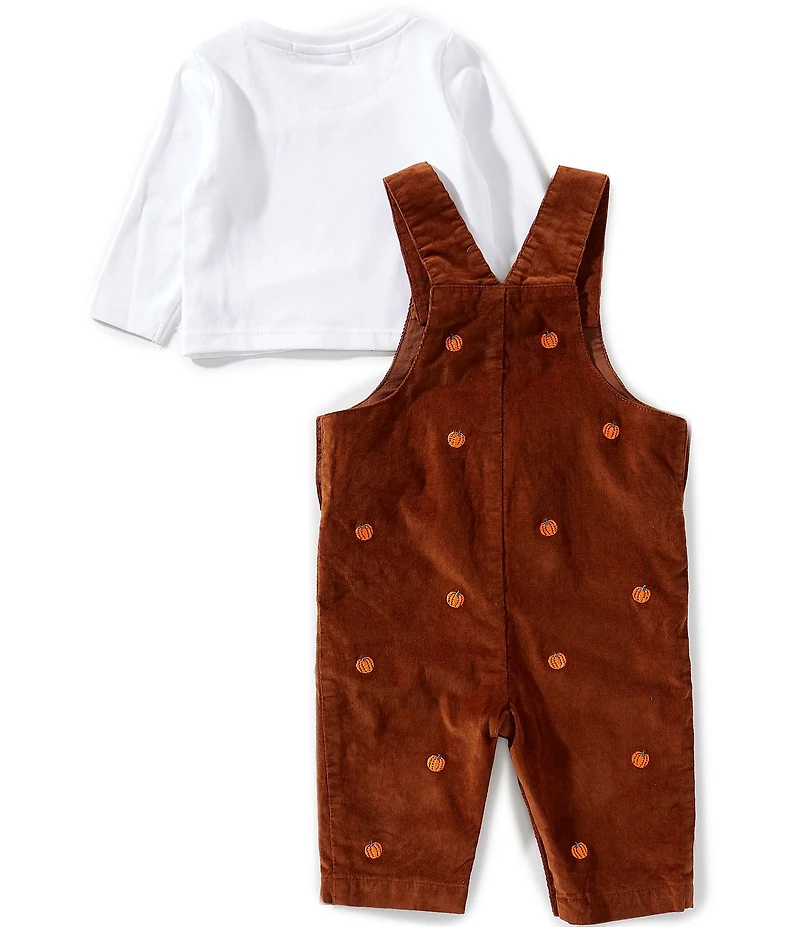 Adventurewear 360 Baby Boys Embroidered Pumpkin Schiffli Overall