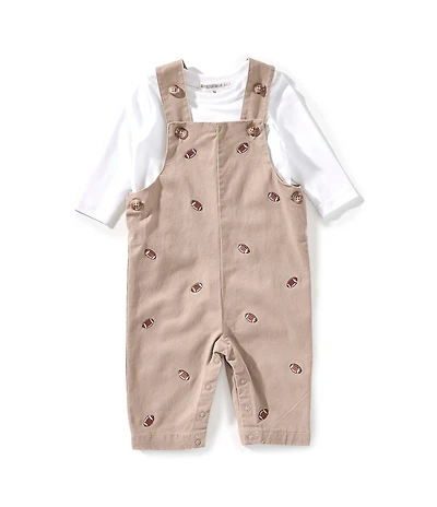 Adventurewear 360 Baby Boys Football Schiffli Overall Romper Set