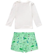 Adventurewear 360 Baby Boys Golf Rashguard & Swim Trunks Set