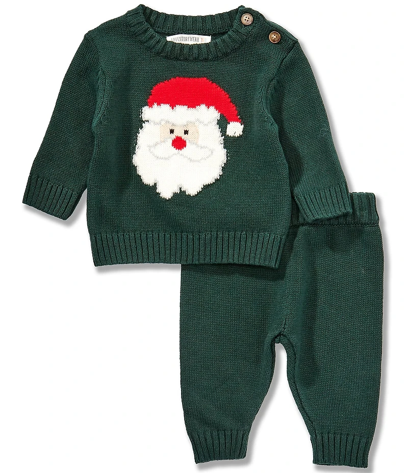 Adventurewear 360 Baby Boys Long Sleeve Santa Sweater & Pants Set