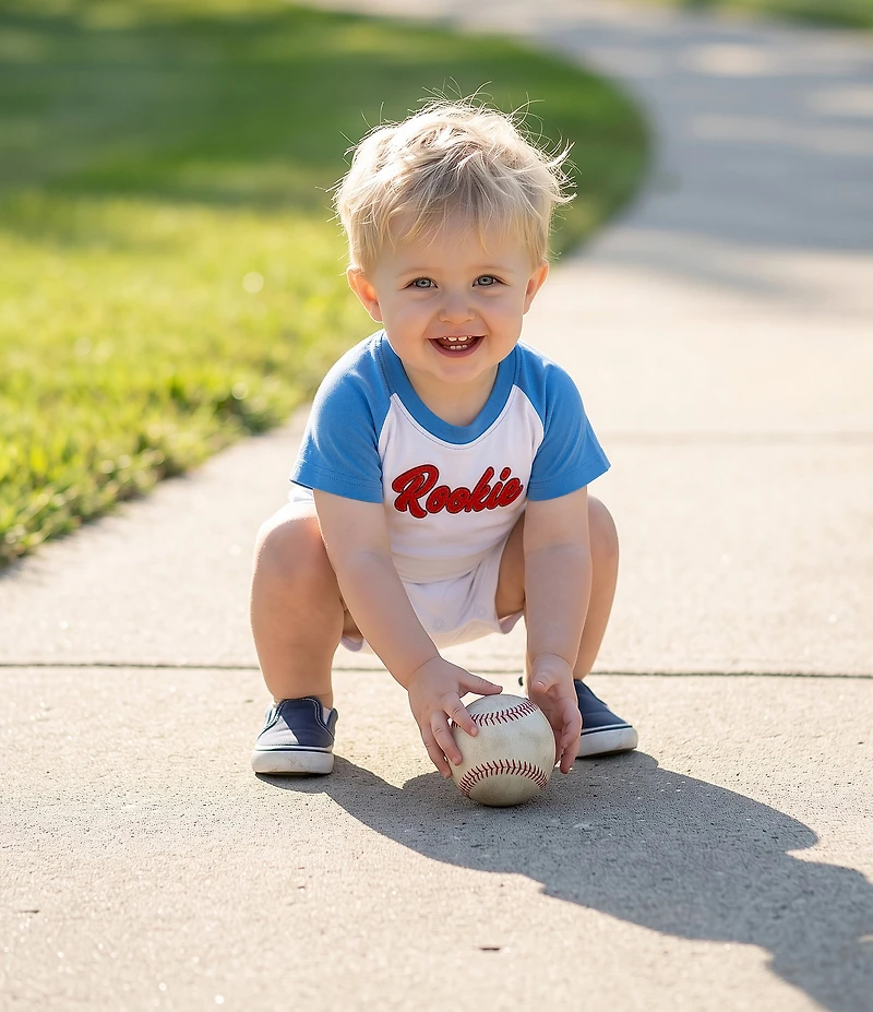 Adventurewear 360 Baby Boys Short Sleeve Rookie Applique Shortall