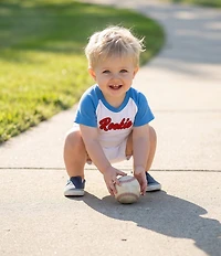 Adventurewear 360 Baby Boys Short Sleeve Rookie Applique Shortall