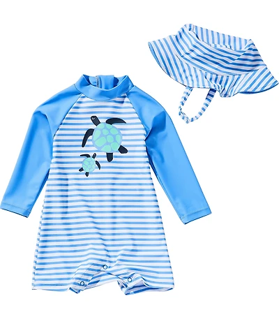 Adventurewear 360 Baby Boys Turtle Rashguard One-Piece Swimsuit