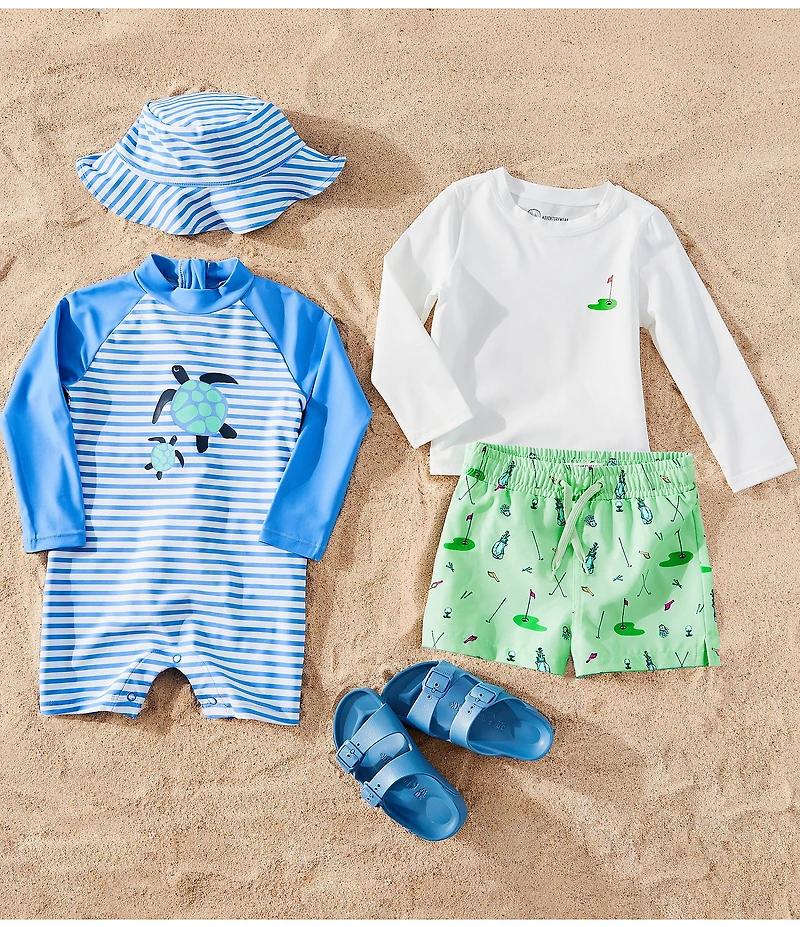 Adventurewear 360 Baby Boys Turtle Rashguard One-Piece Swimsuit