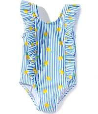 Adventurewear 360 Baby Girls Lemon Ruffle One-Piece Swimsuit