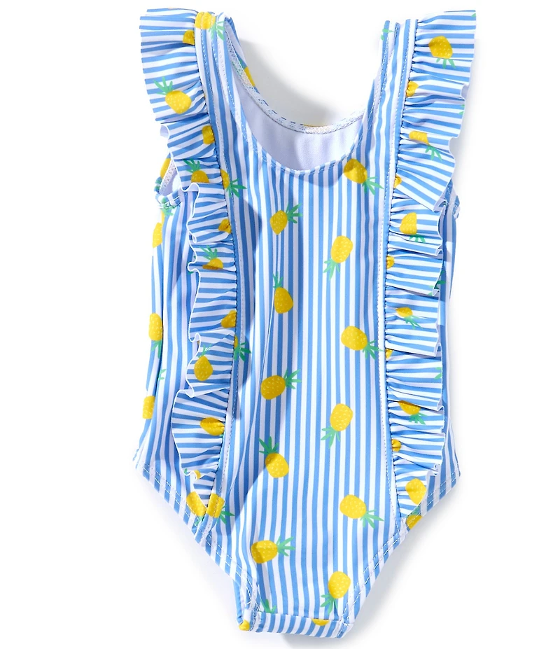 Adventurewear 360 Baby Girls Lemon Ruffle One-Piece Swimsuit