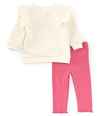 Adventurewear 360 Baby Girls Long Sleeve Tunic Heart Top & Leggings Set