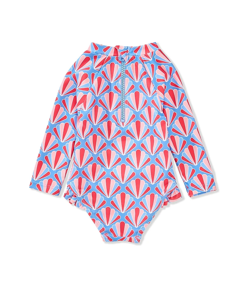 Adventurewear 360 Baby Girls Seashell One Piece Swimsuit