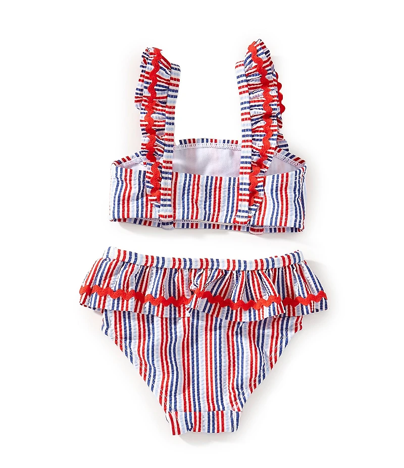 Adventurewear 360 Baby Girls Stripe Seersucker 2-Piece Swimsuit