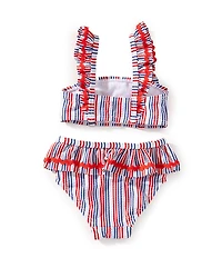 Adventurewear 360 Baby Girls Stripe Seersucker 2-Piece Swimsuit