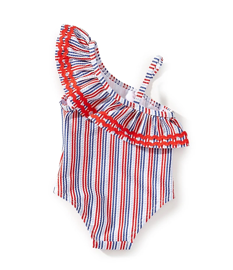 Adventurewear 360 Baby Girls Stripe Seersucker One-Piece Swimsuit