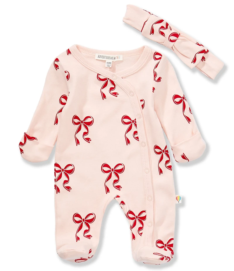 Adventurewear 360 Baby Girls Bow Footed Coverall