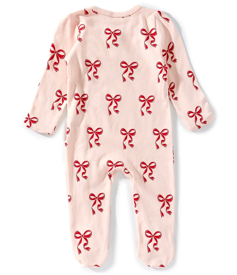 Adventurewear 360 Baby Girls Bow Footie Coverall