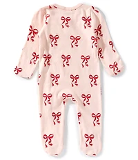 Adventurewear 360 Baby Girls Bow Footie Coverall