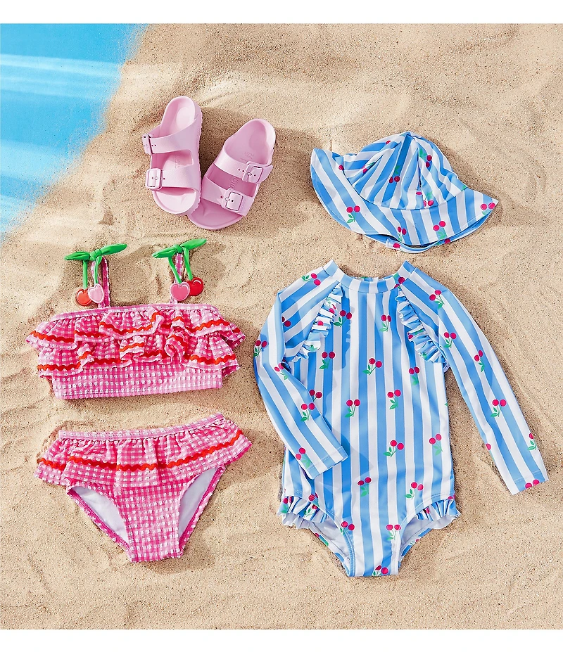 Adventurewear 360 Baby Girls Cherry Gingham 2-Piece Swimsuit