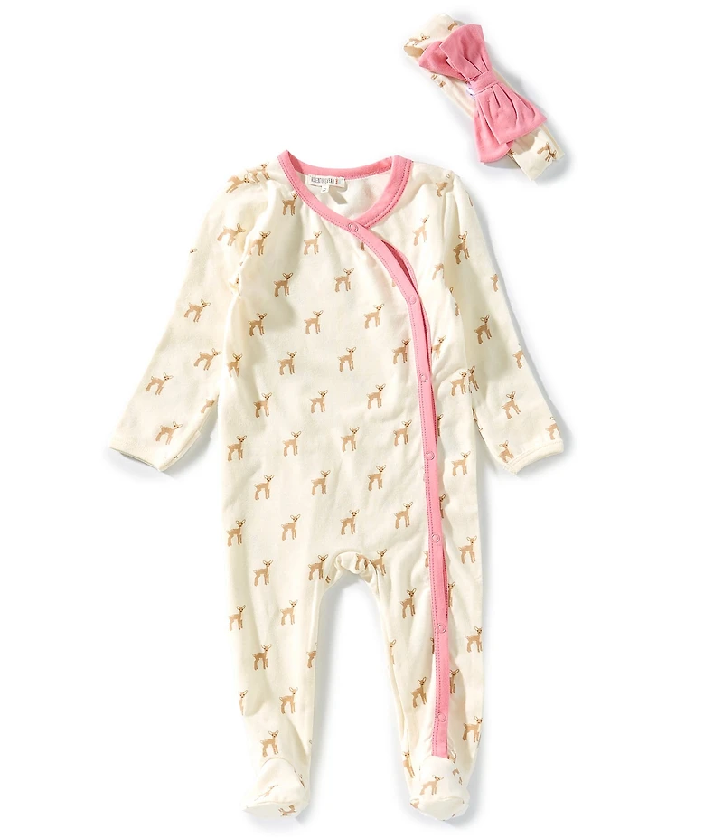 Adventurewear 360 Baby Girls Knit Woodland Footie Coverall
