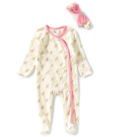 Adventurewear 360 Baby Girls Knit Woodland Footie Coverall
