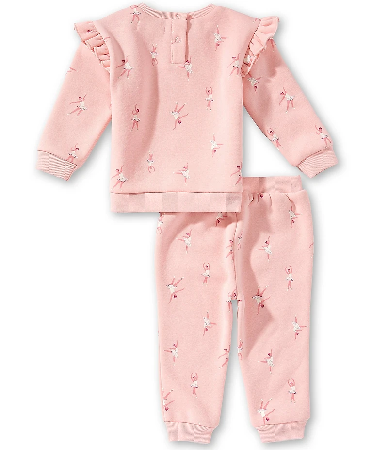 Adventurewear 360 Baby Girls Long Sleeve Ballet Print Top & Pants Set