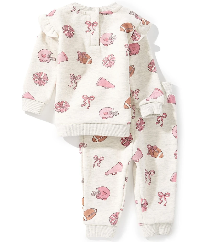 Adventurewear 360 Baby Girls Long Sleeve Football Bow Top & Pants Set