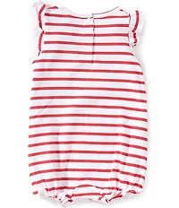 Adventurewear 360 Baby Girls Cherry Stripe Romper
